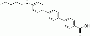 structure of CAS# 158938-08-0, 4''-(Pentyloxy)-[1,1':4',1''-terphenyl]-4-carboxylic acid