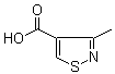structure of CAS# 15903-66-9, 3-甲基-4-异噻唑羧酸