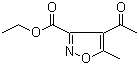 structure of CAS# 15911-11-2, Ethyl 4-acetyl-5-methylisoxazole-3-carboxylate