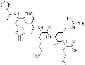 CAS # 159147-88-3, L-Prolyl-L-histidyl-L-cysteinyl-L-lysyl-L-arginyl-L-methionine