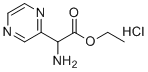 structure of CAS# 159470-82-3, Ethyl 2-amino-2-(pyrazin-2-yl)acetate hydrochloride