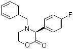 structure of CAS# 159706-87-3, (3S)-3-(4-Fluorophenyl)-4-(phenylmethyl)-2-morpholinone