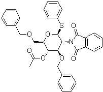 CAS # 159734-71-1, Phenyl 2-deoxy-2-(1,3-dihydro-1,3-dioxo-2H-isoindol-2-yl)-3,6-bis-O-(phenylmethyl)-1-thio-beta-D-glucopyranoside 4-acetate