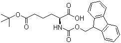 CAS 登录号：159751-47-0, (S)-2-Fmoc-氨基己二酸 6-叔丁酯, (S)-2-芴甲氧羰基氨基己二酸 6-叔丁酯