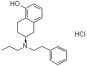 CAS 登录号：159795-62-7, (S)-5,6,7,8-四氢-6-[(2-苯基乙基)丙基氨基]-1-萘酚盐酸盐