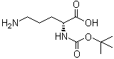 structure of CAS# 159877-12-0, N2-[叔丁氧羰基]-D-鸟氨酸