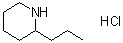 structure of CAS# 15991-59-0, 2-Propylpiperidine hydrochloride
