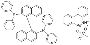 structure of CAS# 1599466-90-6, rac-BINAP Pd G4