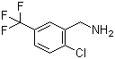 structure of CAS# 15996-78-8, 2-Chloro-5-(trifluoromethyl)benzylamine