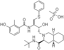structure of CAS# 159989-65-8, 甲磺酸奈非那韦