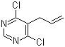 structure of CAS# 16019-31-1, 5-烯丙基-4,6-二氯嘧啶