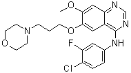 structure of CAS# 1603814-04-5, N-(4-氯-3-氟苯基)-7-甲氧基-6-[3-(4-吗啉基)丙氧基]-4-喹唑啉胺