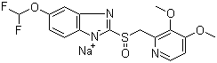 CAS # 160488-53-9, (S)-(-)-Pantoprazole sodium, 6-(Difluoromethoxy)-2-[(S)-[(3,4-dimethoxy-2-pyridinyl)methyl]sulfinyl]-1H-benzimidazole sodium salt