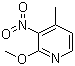 structure of CAS# 160590-36-3, 2-Methoxy-3-nitro-4-methylpyridine