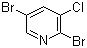 structure of CAS# 160599-70-2, 2,5-二溴-3-氯吡啶