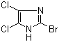 structure of CAS# 16076-27-0, 2-溴-4,5-二氯咪唑