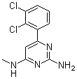 structure of CAS# 1609960-30-6, 6-(2,3-Dichlorophenyl)-N4-methyl-2,4-pyrimidinediamine