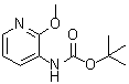 structure of CAS# 161117-83-5, (2-Methoxypyridin-3-yl)carbamic acid tert-butyl ester