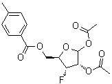 CAS 登录号：1612192-28-5, 3-脱氧-3-氟-D-呋喃核糖 1,2-二乙酸酯 5-(4-甲基苯甲酸酯)