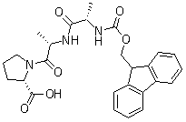 structure of CAS# 161220-53-7, 1-[N-[N-[9H-芴-9-基甲氧羰基]-L-丙氨酰]-L-丙氨酰]-L-脯氨酸