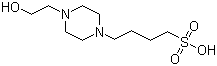 structure of CAS# 161308-36-7, N-(2-羟乙基)哌嗪-N'-(4-丁磺酸)
