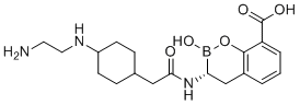 CAS # 1613267-49-4, Taniborbactam, (3R)-3-[[2-[4-(2-aminoethylamino)cyclohexyl]acetyl]amino]-2-hydroxy-3,4-dihydro-1,2-benzoxaborinine-8-carboxylic acid