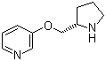 structure of CAS# 161416-57-5, 3-[(2S)-2-Pyrrolidinylmethoxy]pyridine