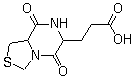 structure of CAS# 161771-75-1, Hexahydro-5,8-dioxo-3H-thiazolo[3,4-a]pyrazine-6-propanoic acid
