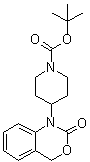structure of CAS# 162045-30-9, 4-(2-Oxo-2H-3,1-benzoxazin-1(4H)-yl)-1-piperidinecarboxylic acid 1,1-dimethylethyl ester