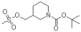 structure of CAS# 162166-99-6, 3-[(甲烷磺酰基氧基)甲基]哌啶-1-羧酸叔丁酯