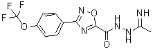 CAS # 1623109-09-0, 3-[4-(Trifluoromethoxy)phenyl]-1,2,4-oxadiazole-5-carboxylic acid 2-(1-iminoethyl)hydrazide