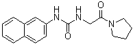 structure of CAS# 1624117-53-8, N-2-Naphthalenyl-N'-[2-oxo-2-(1-pyrrolidinyl)ethyl]urea