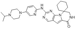 CAS # 1628256-23-4, 7',8'-Dihydro-2'-[[5-[4-(1-methylethyl)-1-piperazinyl]-2-pyridinyl]amino]spiro[cyclohexane-1,9'(6'H)-pyrazino[1',2':1,5]pyrrolo[2,3-d]pyrimidin]-6'-one