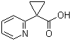 structure of CAS# 162960-26-1, 1-(Pyridin-2-yl)cyclopropanecarboxylic acid