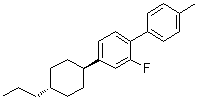 CAS # 163005-08-1, trans-2-Fluoro-4'-methyl-4-(4-propylcyclohexyl)-1,1'-biphenyl