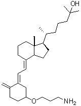 structure of CAS# 163018-26-6, 3-O-(2-Aminopropyl)-25-hydroxyvitamin D3