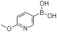 structure of CAS# 163105-89-3, 2-甲氧基-5-吡啶硼酸