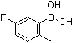 structure of CAS# 163517-62-2, 5-Fluoro-2-methylphenylboronic acid