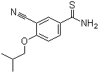 structure of CAS# 163597-57-7, 3-Cyano-4-isobutyloxythiobenzamide