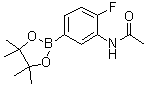 structure of CAS# 1638329-59-5, N-[2-氟-5-(4,4,5,5-四甲基-1,3,2-二氧硼杂环戊烷-2-基)苯基]乙酰胺