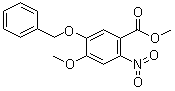 structure of CAS# 164161-49-3, Methyl 5-benzyloxy-4-methoxy-2-nitrobenzoate