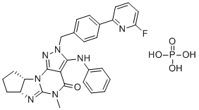 structure of CAS# 1642303-38-5, Lenrispodun phosphate