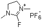 structure of CAS# 164298-27-5, 2-Fluoro-1,3-dimethylimidazolidinium hexafluorophosphate