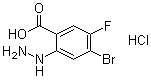 structure of CAS# 1643156-18-6, 4-溴-5-氟-2-肼基苯甲酸盐酸盐