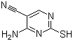structure of CAS# 16462-26-3, 2-巯基-4-氨基嘧啶-5-甲腈