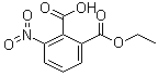 structure of CAS# 16533-45-2, 2-羧基-3-硝基苯甲酸乙酯