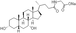 structure of CAS# 16564-43-5, Sodium glycochenodeoxycholate