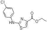 structure of CAS# 165682-93-9, 2-[(4-氯苯基)氨基]-4-噻唑羧酸乙酯