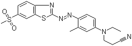 CAS # 16588-67-3, Disperse Red 88, 3-[Ethyl[3-methyl-4-[[6-(methylsulphonyl)benzothiazol-2-yl]azo]phenyl]amino]propiononitrile