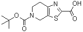 structure of CAS# 165948-21-0, 5-(tert-Butoxycarbonyl)-4,5,6,7-tetrahydrothiazolo[5,4-c]pyridine-2-carboxylic acid